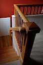 Railing from above.